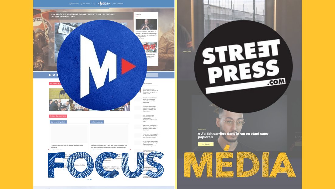 Focus média : le Média pour tous et StreetPress