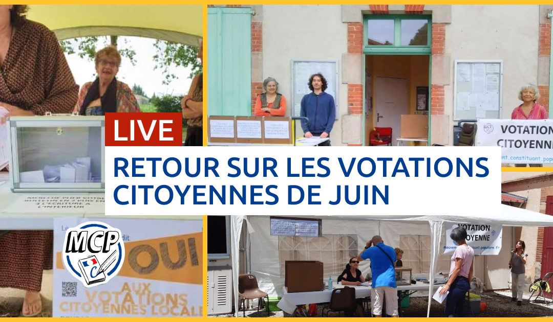 Mardi 6 juillet 20h : live retour sur les votations citoyennes de juin