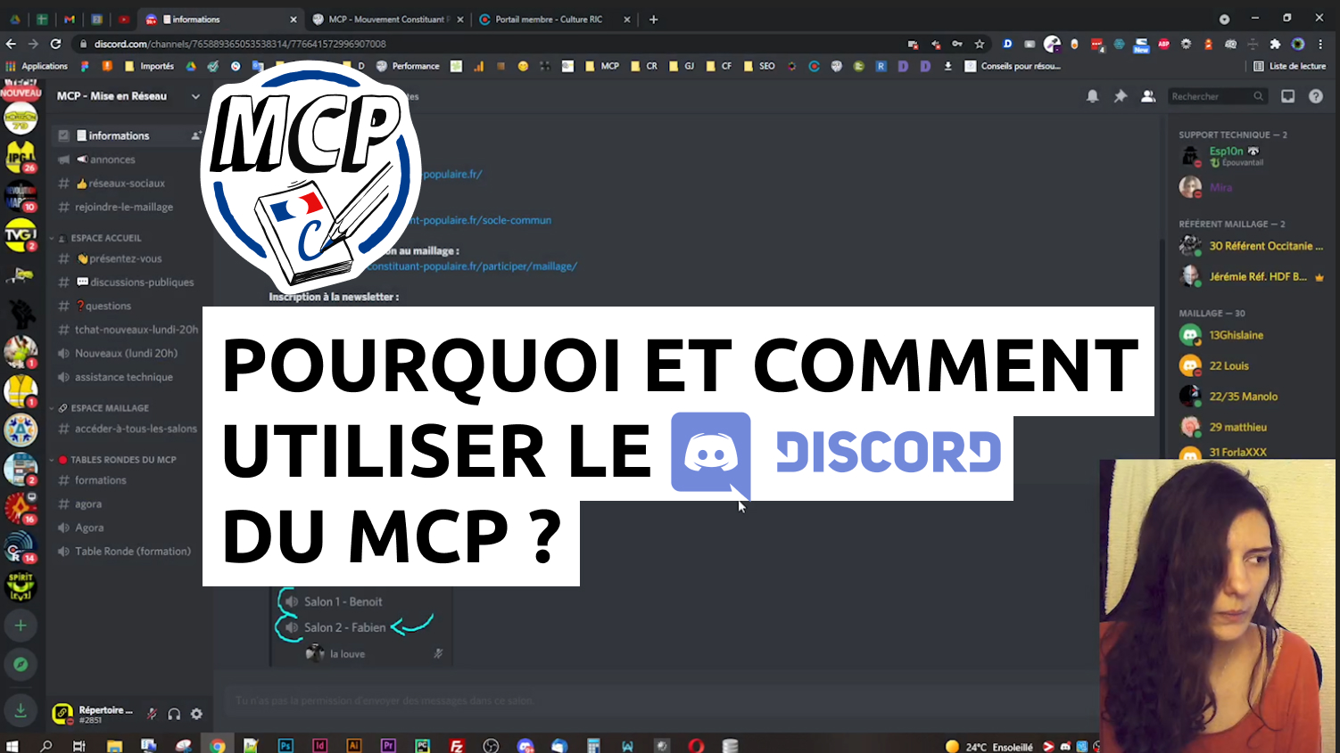 Pourquoi et comment utiliser le Discord du MCP ? (vidéo explicative)