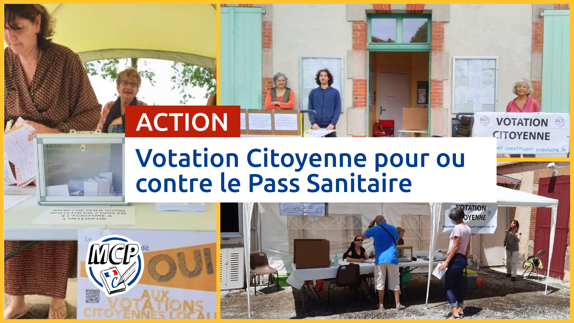 Proposition d’action : Votation Citoyenne pour ou contre le Pass Sanitaire