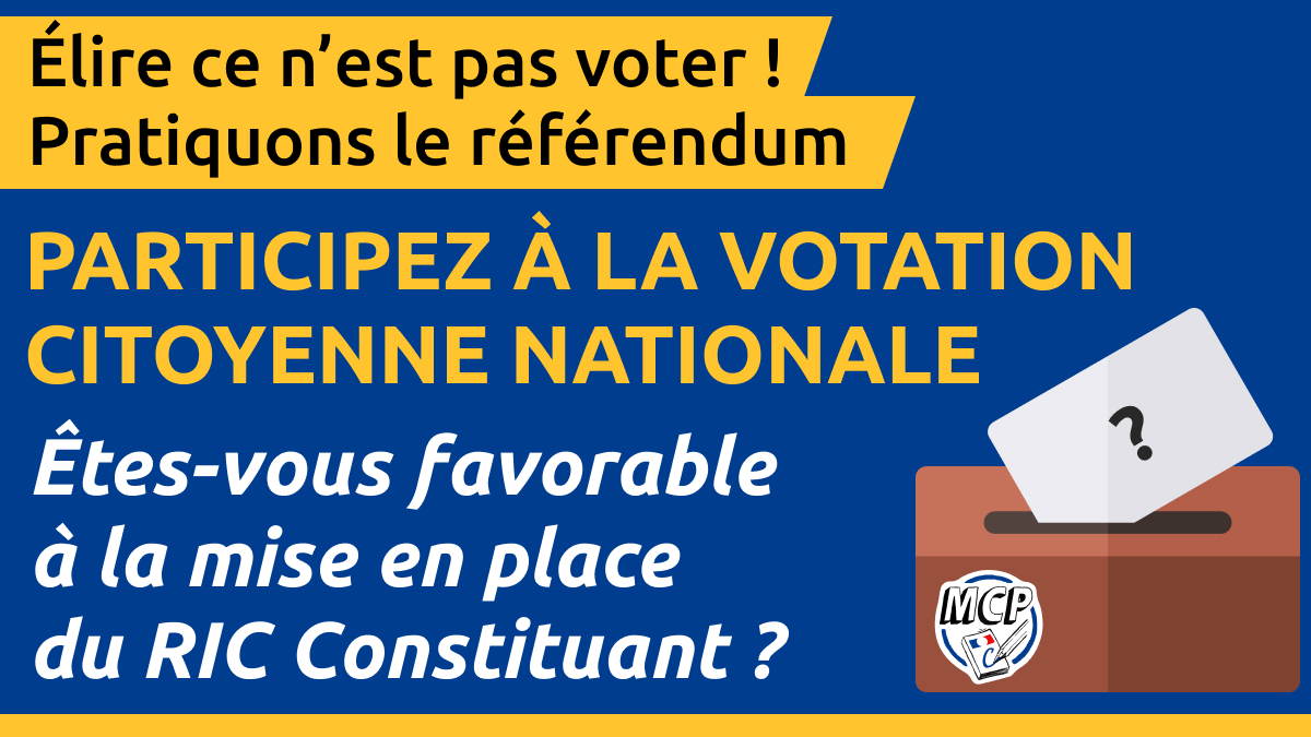 Appel à volontaire pour des votations citoyennes le jour des européennes (9 juin 2024)