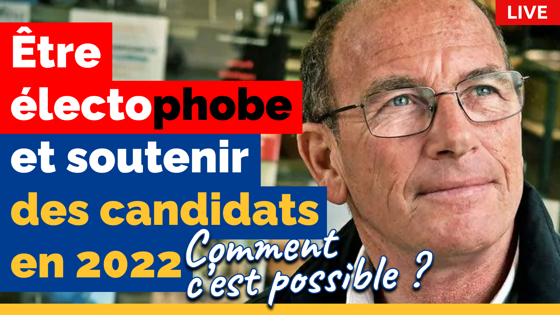 Live MCP avec Étienne Chouard : être électophobe et soutenir des candidats en 2022, comment c’est possible ?