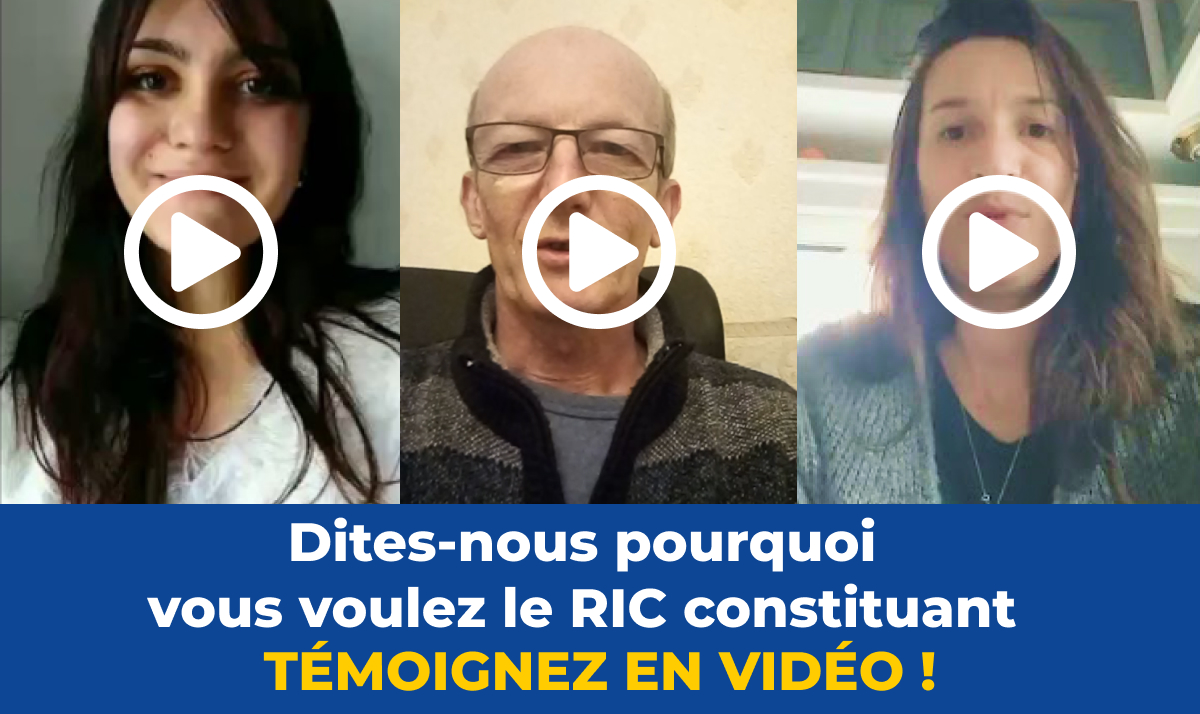 Action vidéo témoignage : Pourquoi voulez-vous le RIC constituant ?