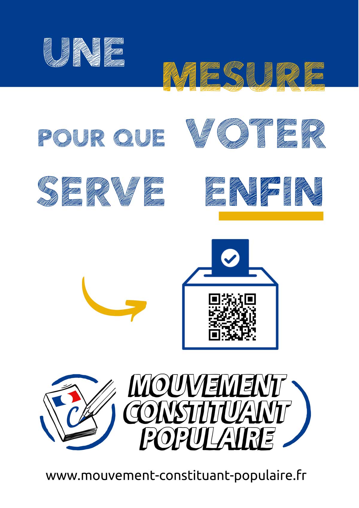 Affiche A2 MCP Voter serve enfin full