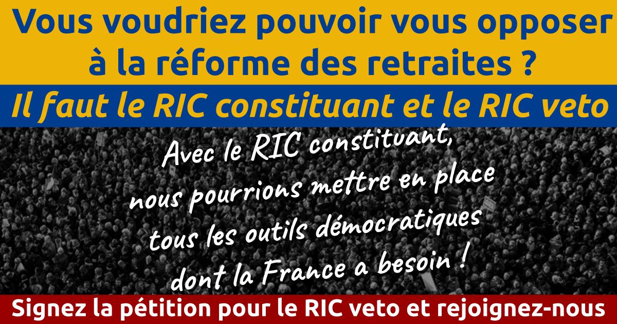 Réforme des retraites et RIC constituant