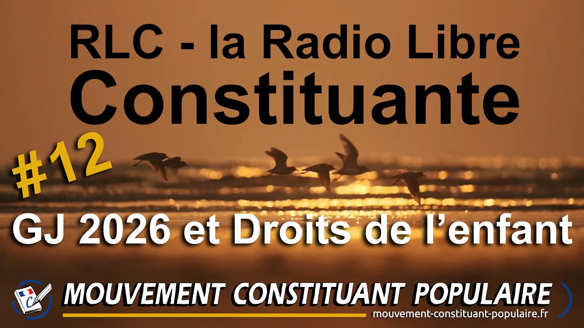 RLC#12 – GJ 2026 et Droits de l’enfant